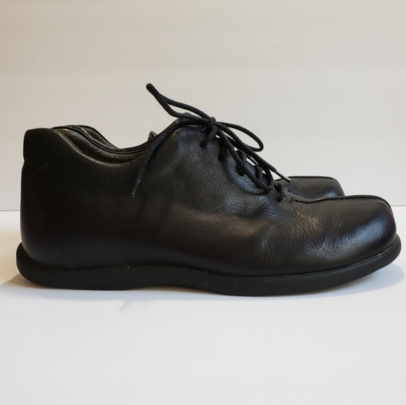 Wolky Leather Black Laceup Tie Comfort Shoe Size 37 (US 6) Occupational EUC - Picture 5 of 10